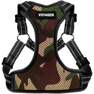 image:imageBest Pet Supplies Voyager Adjustable Stepin Flex Breathable Mesh Dog Harness for Small Medium Large Dogs Moss Green SHarness ArmyBlack Trim