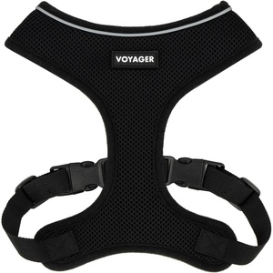 image:imageBest Pet Supplies Voyager Aerolite Over the Head Dog Harness No Pull Breathable Air Mesh Vest Quick Dry with Reflective Stitching Adjustable Escape Resistant Harness  Blue LargeBlack