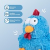 image:imageBest Pet Supplies Squeaky Dog Toys with Soft Durable Fabric for Small Medium and Large Pets Interactive Toy for Indoor Play Supports Active Biting and Play  Bunny Bunny Duck SmallMrs Cluck Blue