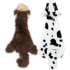 image:imageBest Pet Supplies Squeaky Dog Toys with Soft Durable Fabric for Small Medium and Large Pets Interactive Toy for Indoor Play Supports Active Biting and Play  Bunny Bunny Duck SmallMulticolorMonkey  Cow