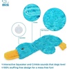 image:imageBest Pet Supplies Squeaky Dog Toys with Soft Durable Fabric for Small Medium and Large Pets Interactive Toy for Indoor Play Supports Active Biting and Play  Bunny Bunny Duck SmallCrinkle Duck Light Green  Turquoise