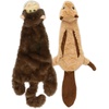 image:imageBest Pet Supplies Squeaky Dog Toys with Soft Durable Fabric for Small Medium and Large Pets Interactive Toy for Indoor Play Supports Active Biting and Play  Bunny Bunny Duck SmallMulticolorMonkey  Squirrel