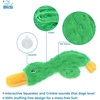 image:imageBest Pet Supplies Squeaky Dog Toys with Soft Durable Fabric for Small Medium and Large Pets Interactive Toy for Indoor Play Supports Active Biting and Play  Bunny Bunny Duck SmallaCrinkle Duck Light Green