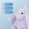 image:imageBest Pet Supplies Squeaky Dog Toys with Soft Durable Fabric for Small Medium and Large Pets Interactive Toy for Indoor Play Supports Active Biting and Play  Bunny Bunny Duck SmallBunny Purple