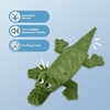 image:imageBest Pet Supplies Squeaky Dog Toys with Soft Durable Fabric for Small Medium and Large Pets Interactive Toy for Indoor Play Supports Active Biting and Play  Bunny Bunny Duck SmallGreenAlligator