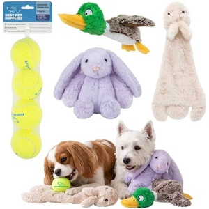 image:imageBest Pet Supplies Squeaky Dog Toys with Soft Durable Fabric for Small Medium and Large Pets Interactive Toy for Indoor Play Supports Active Biting and Play  Bunny Bunny Duck SmallRabbit Rabbit Duck