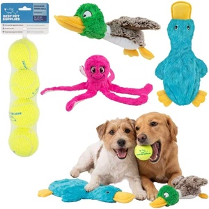 image:imageBest Pet Supplies Squeaky Dog Toys with Soft Durable Fabric for Small Medium and Large Pets Interactive Toy for Indoor Play Supports Active Biting and Play  Bunny Bunny Duck SmallDuck Duck Octomutant