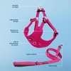 image:imageBest Pet Supplies Voyager Adjustable Stepin Flex Breathable Mesh Dog Harness for Small Medium Large Dogs Leash Set Moss Green MHarness Leash Set Fuchsia