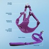 image:imageBest Pet Supplies Voyager Adjustable Stepin Flex Breathable Mesh Dog Harness for Small Medium Large Dogs Leash Set Moss Green MHarness Leash Set Purple