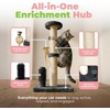 image:imageBest Pet Supplies Catify Cat Scratcher Fun Interactive Scratchers Posts Poles Claw Safe Furniture Saver Indoor Play Support Natural Cat Behaviors Heavy Duty  WhaleGray Scratching Post  H 33