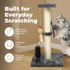 image:imageBest Pet Supplies Catify Cat Scratcher Fun Interactive Scratchers Posts Poles Claw Safe Furniture Saver Indoor Play Support Natural Cat Behaviors Heavy Duty  WhaleGray Scratching Post  H 25