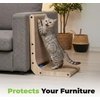image:imageBest Pet Supplies Catify Cat Scratcher Fun Interactive Scratchers Posts Poles Claw Safe Furniture Saver Indoor Play Support Natural Cat Behaviors Heavy Duty  WhaleLShape  H 26